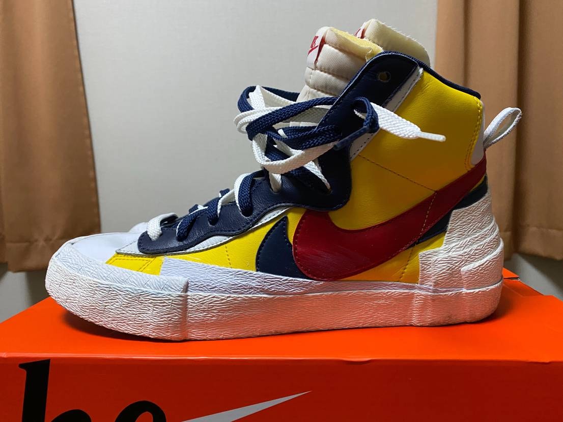 sacai × Nike Blazer Mid "Varsity Maize/Varsity Red"