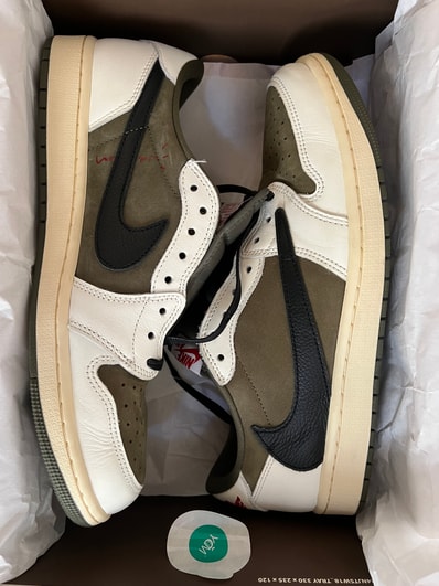 Travis Scott × Nike Air Jordan 1 Low OG SP "Reverse Olive"