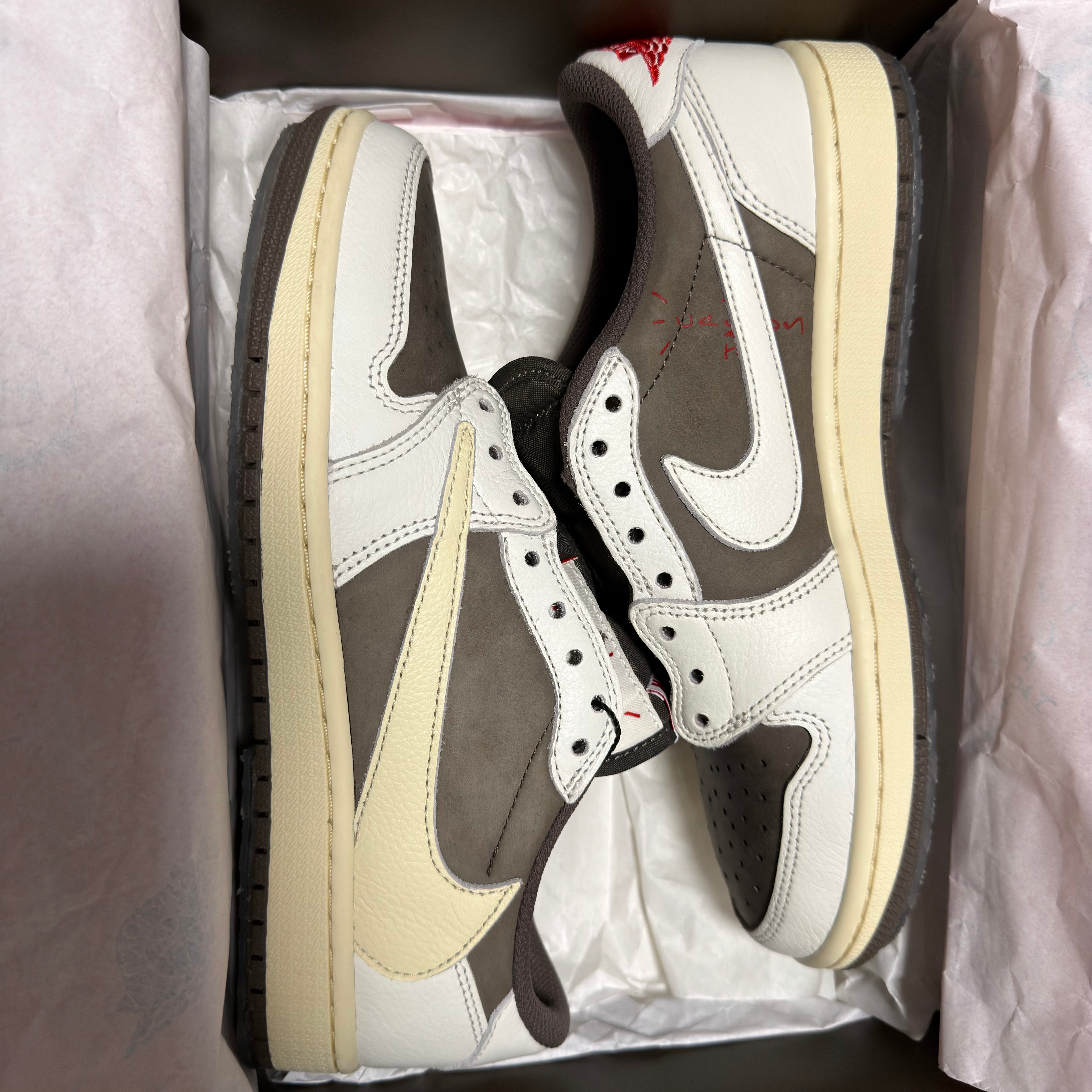 Travis Scott × Nike Air Jordan 1 Low OG SP "Reverse Mocha/Sail and Ridgerock"