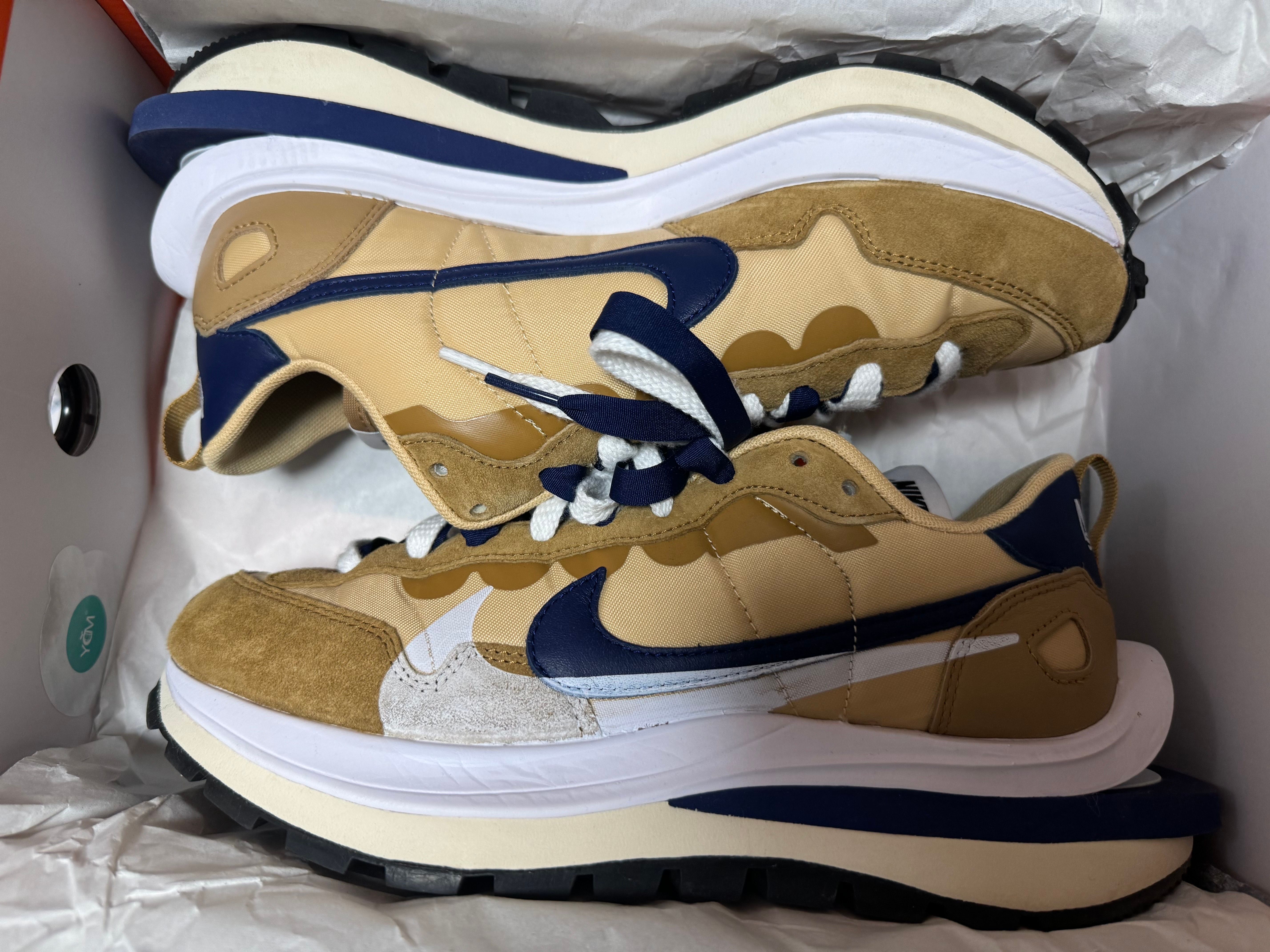 Sacai × Nike Vapor Waffle "Sesame And Blue Void"
