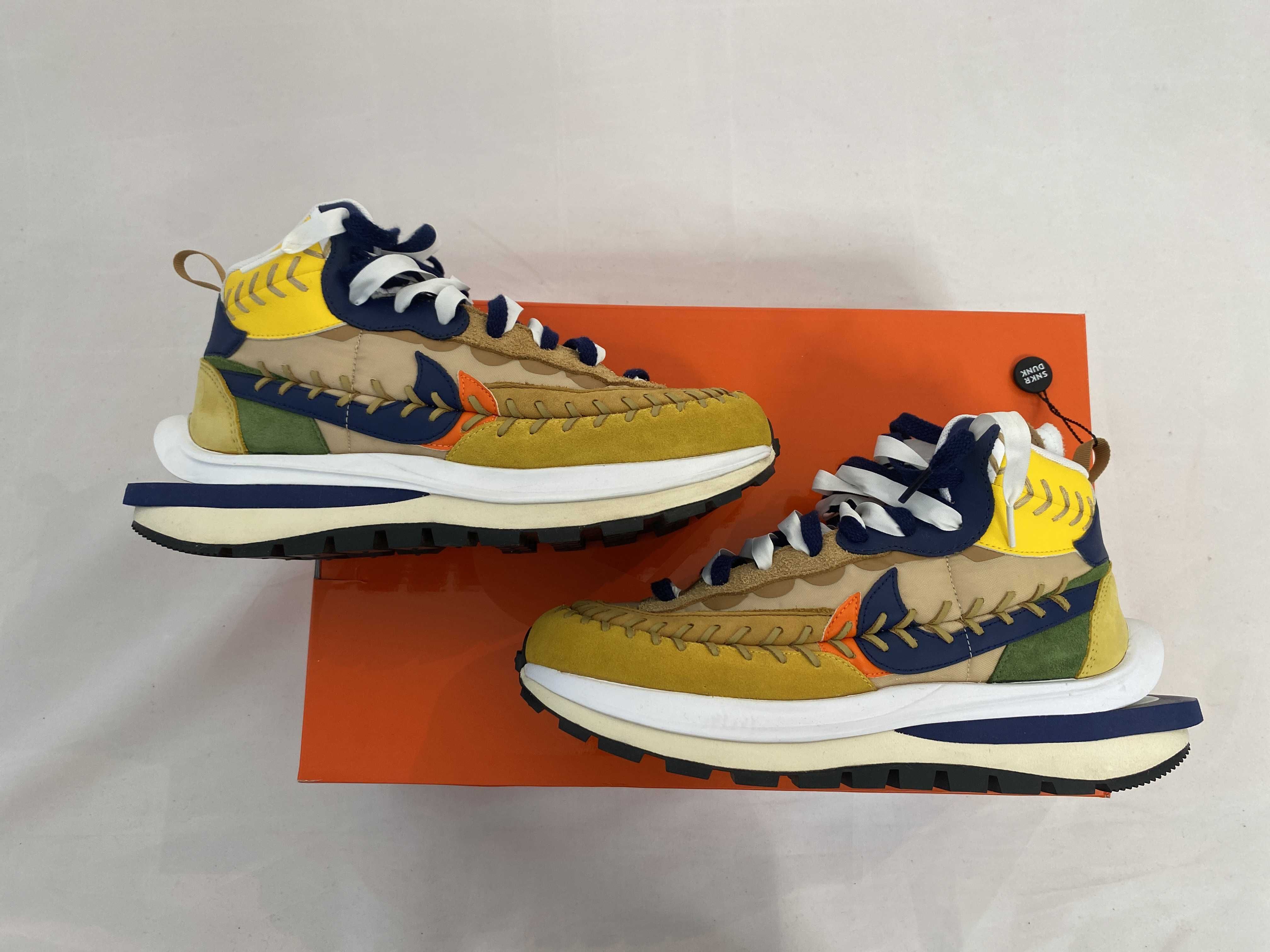 Jean-Paul Gaultier × sacai × Nike VaporWaffle "Sesame/Multi Color"