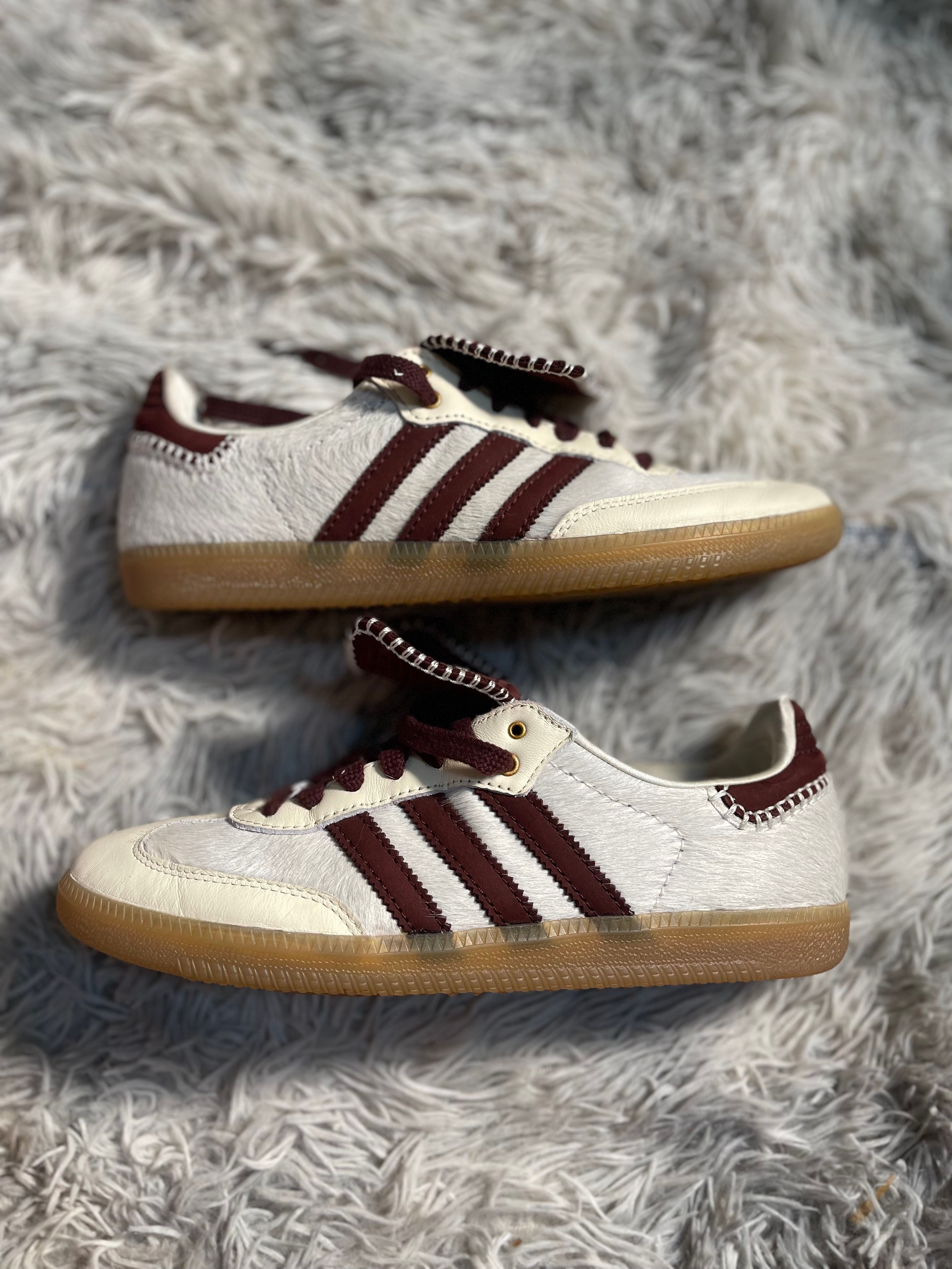 Wales Bonner × adidas Samba Pony Tonal Low "Cream White/Mystery Brown"