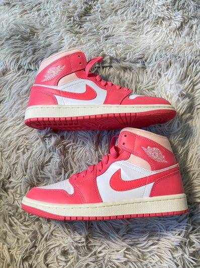 Nike Women's Air Jordan 1 Mid "Strawberries and Cream"