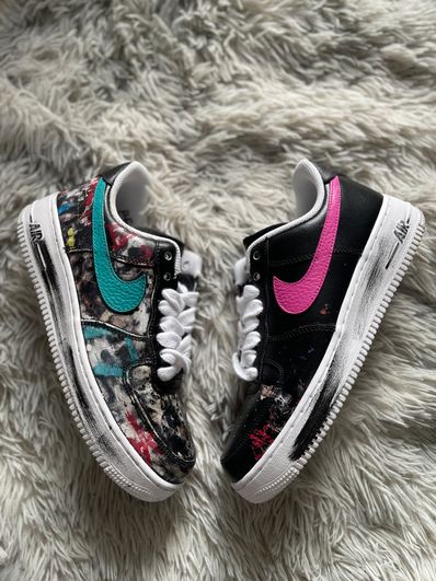 PEACEMINUSONE × Nike Air Force 1 Low '07 Para-Noise 3.0 "Black and Multi-Color" / G-DRAGON