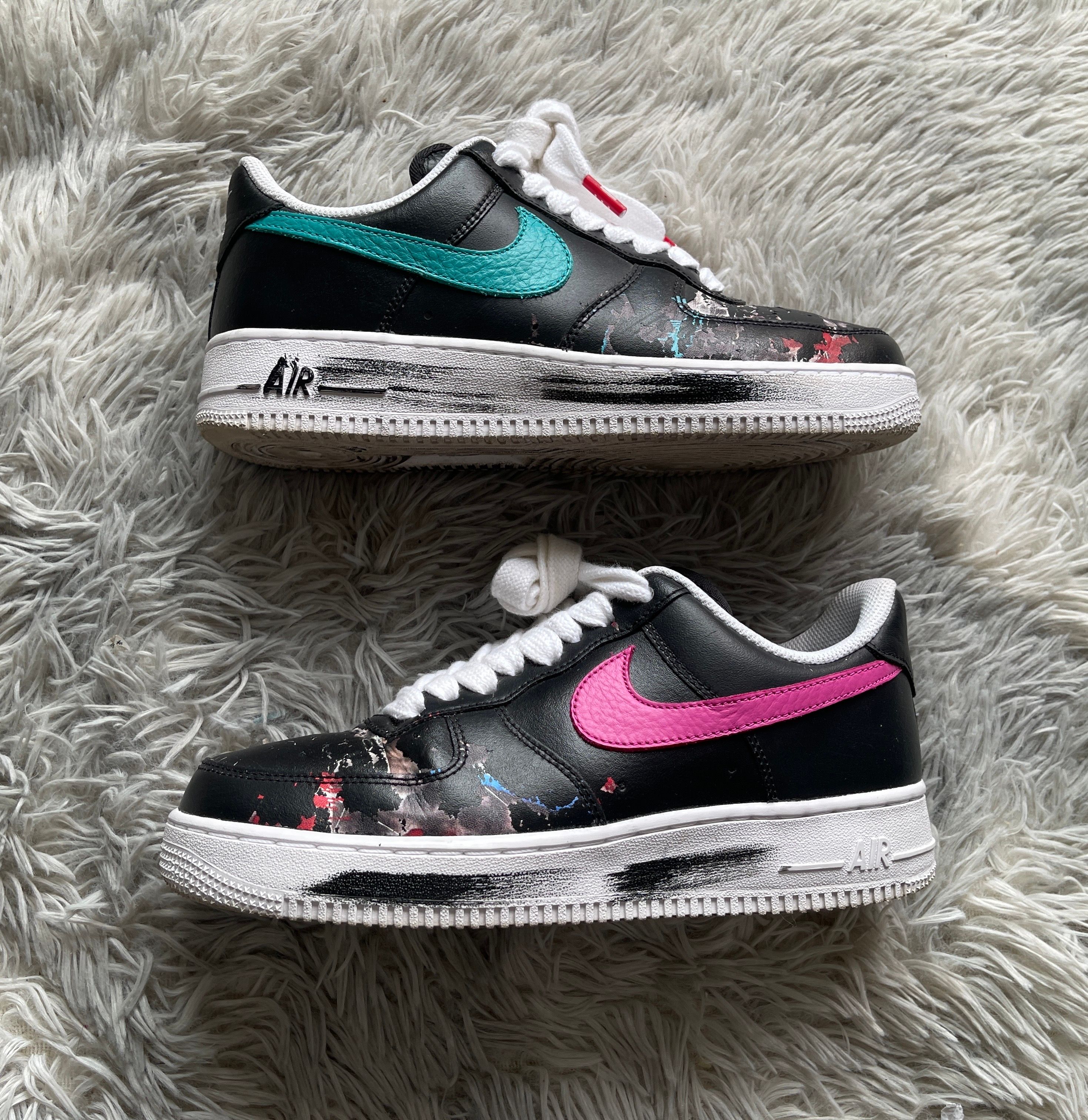 PEACEMINUSONE × Nike Air Force 1 Low '07 Para-Noise 3.0 "Black and Multi-Color" / G-DRAGON