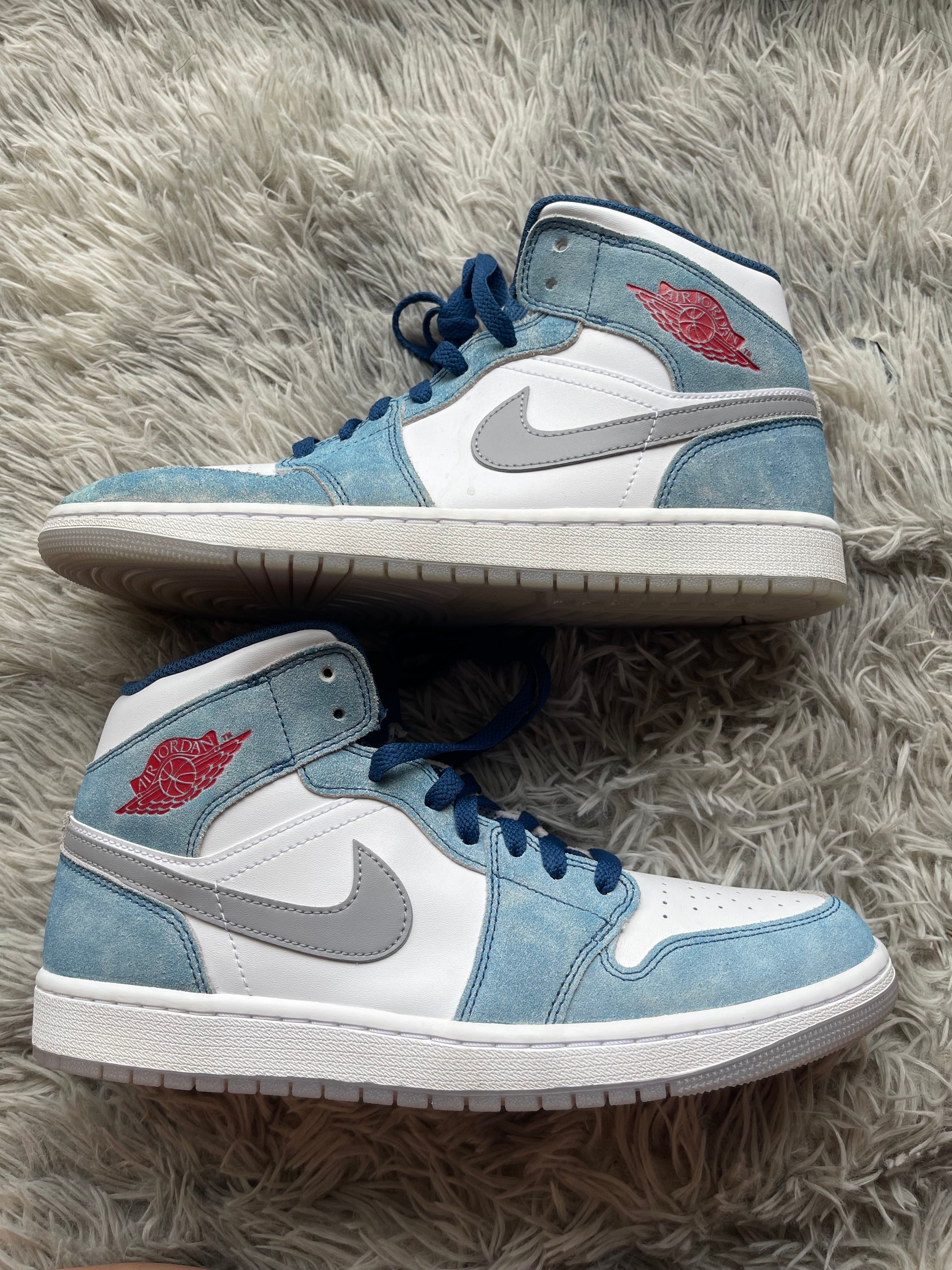 Nike Air Jordan 1 Mid SE "White/Hyper Royal/Red"