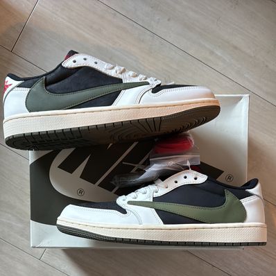 Travis Scott × Nike Women's Air Jordan 1 Low OG "Medium Olive"