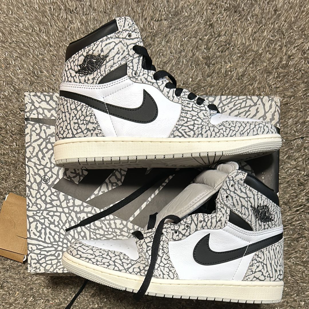 Nike Air Jordan 1 High OG "White Cement/Safari"
