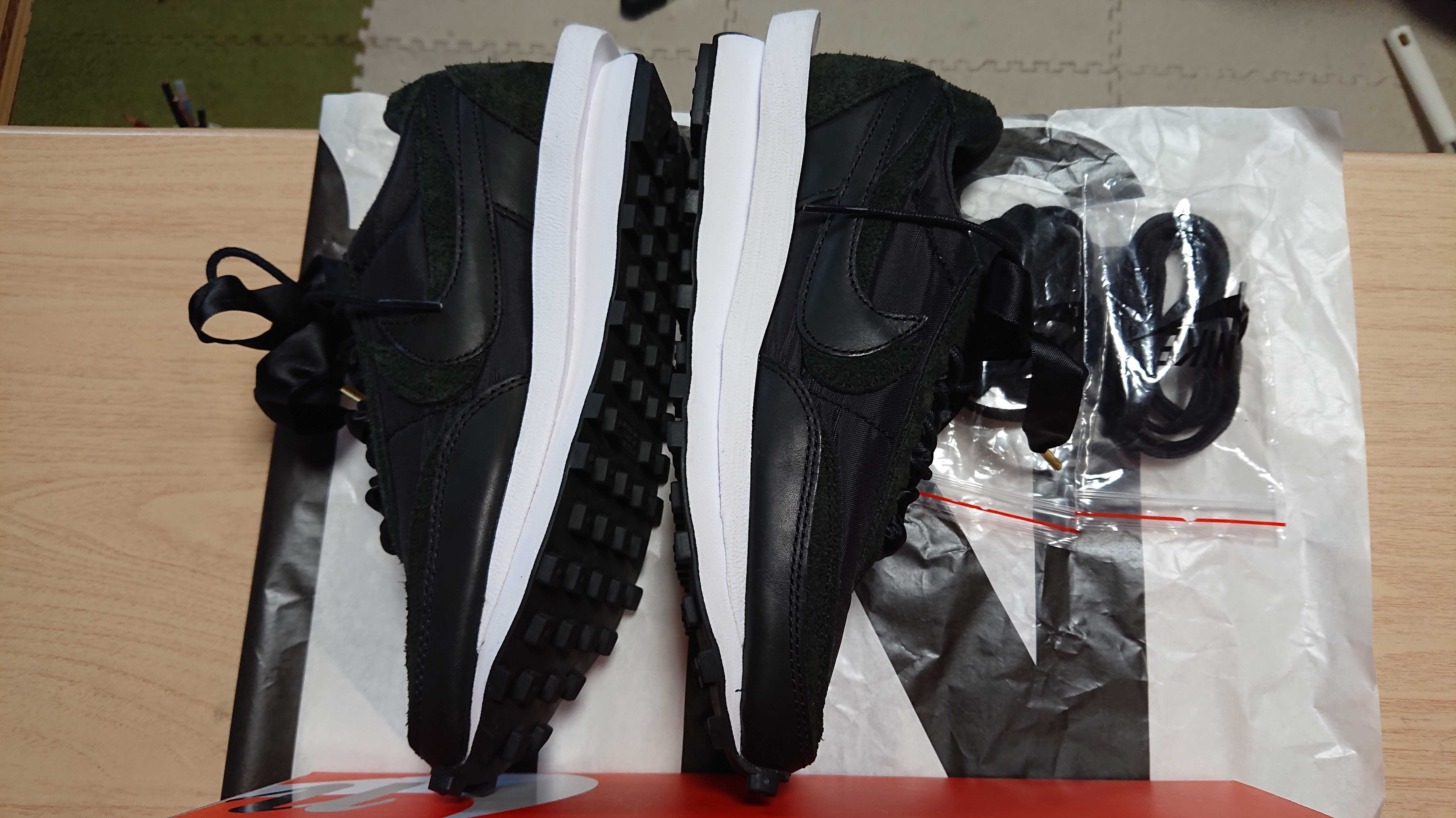 sacai × Nike LDV Waffle "Triple Black"