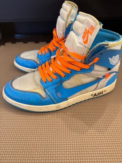 Off-White × Nike Air Jordan 1 High UNC "White/Dark Powder Blue"
