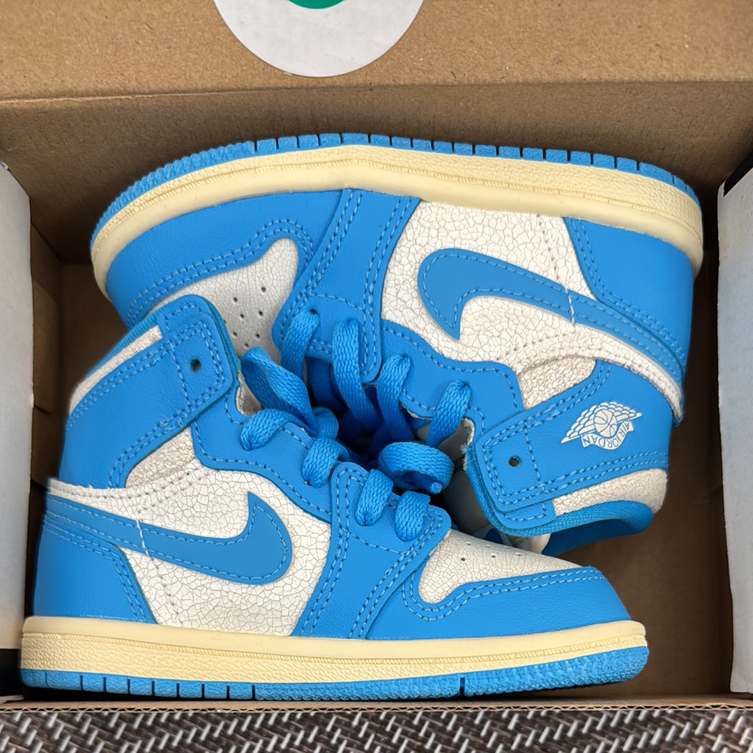 ナイキ TD ジョーダン1 ハイ OG "UNC リイマジンド" (キッズ)