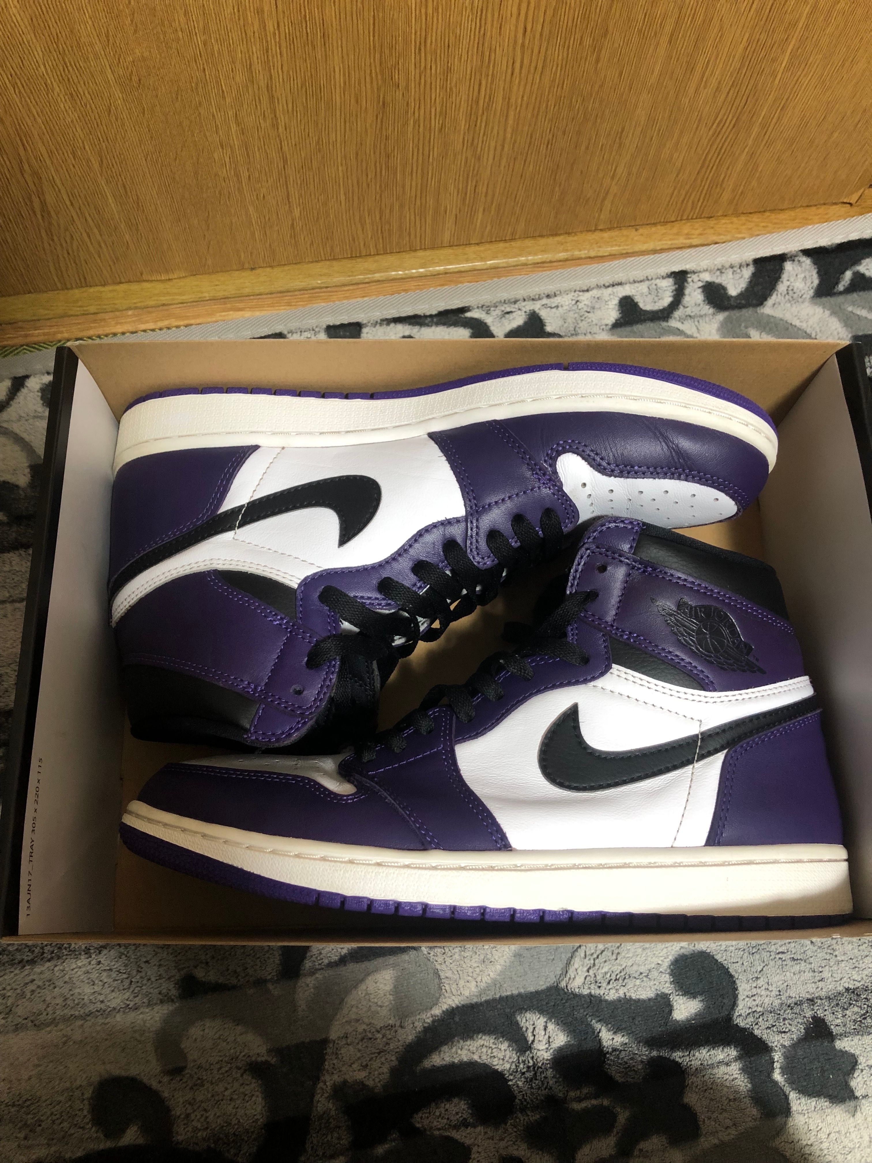 ナイキ エアジョーダン1 レトロ ハイ og \"コート パープル(2020) Nike Air Jordan 1 Retro High OG 