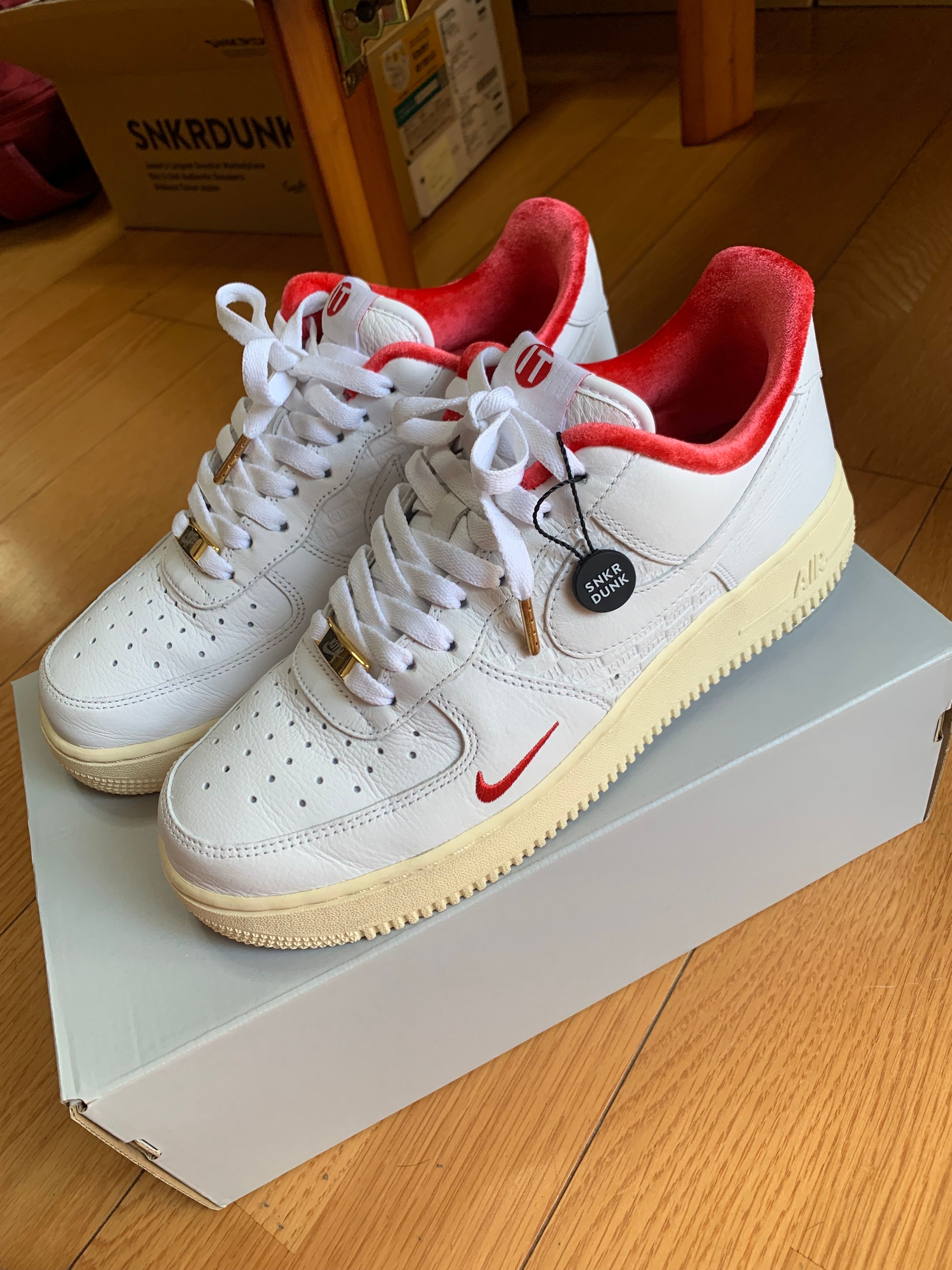 KITH × Nike Air Force 1 Low "White/Red"