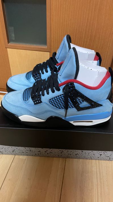 Travis Scott × Nike Air Jordan 4 Retro Cactus Jack "University Blue"