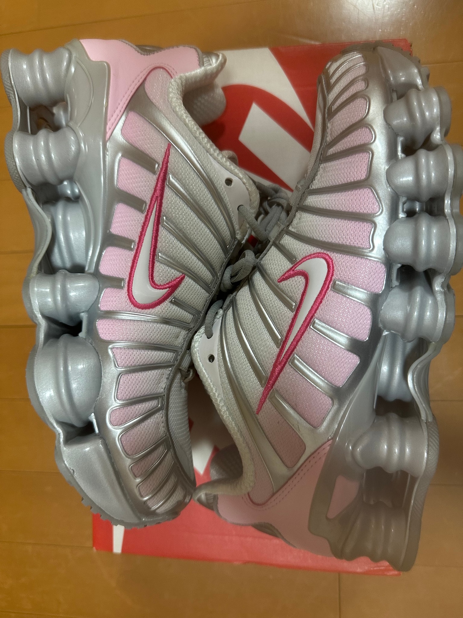 Nike Women's Shox TL "Metallic Platinum/Pinksicle"