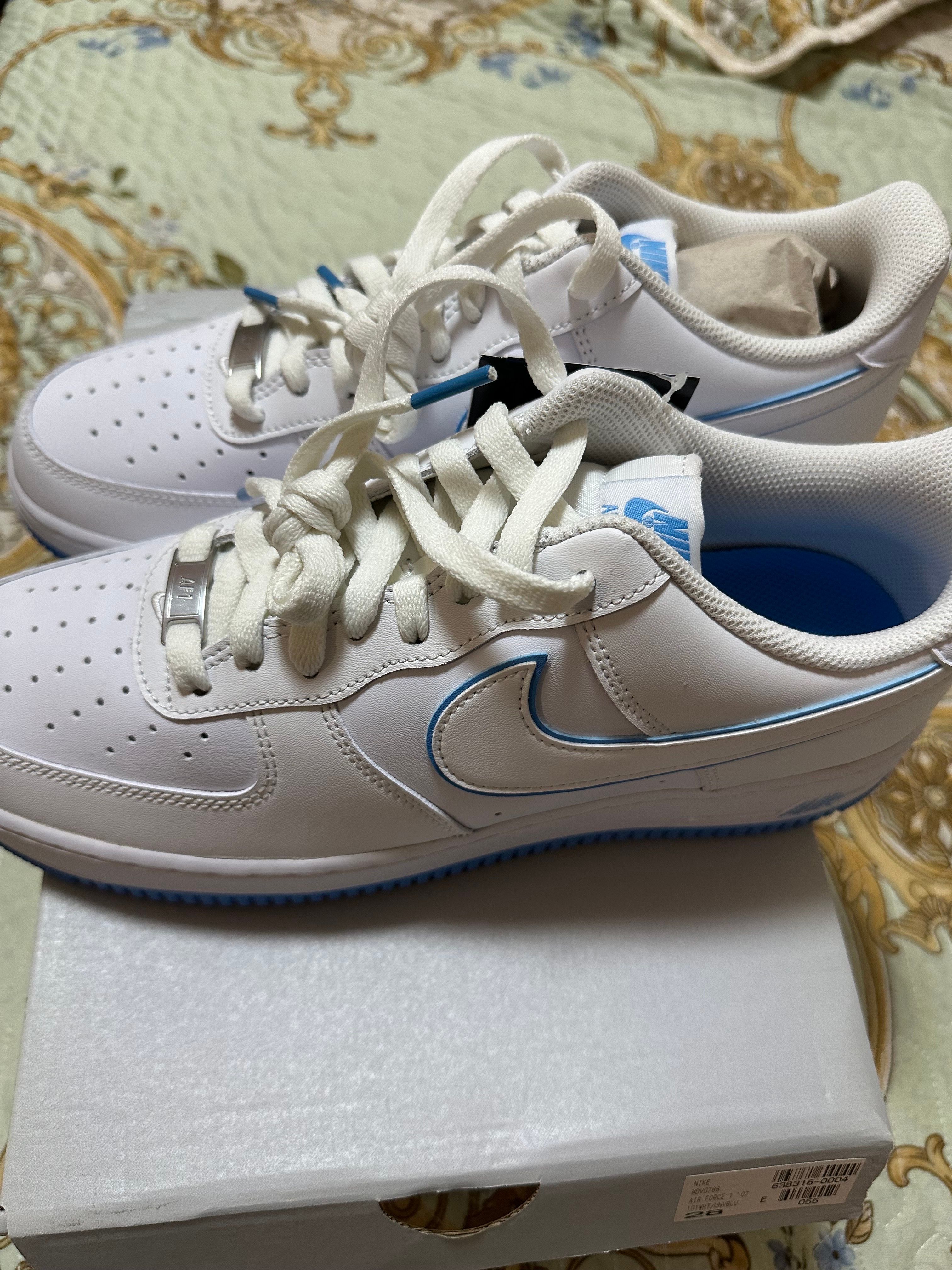Nike Air Force 1 Low "White and University Blue"