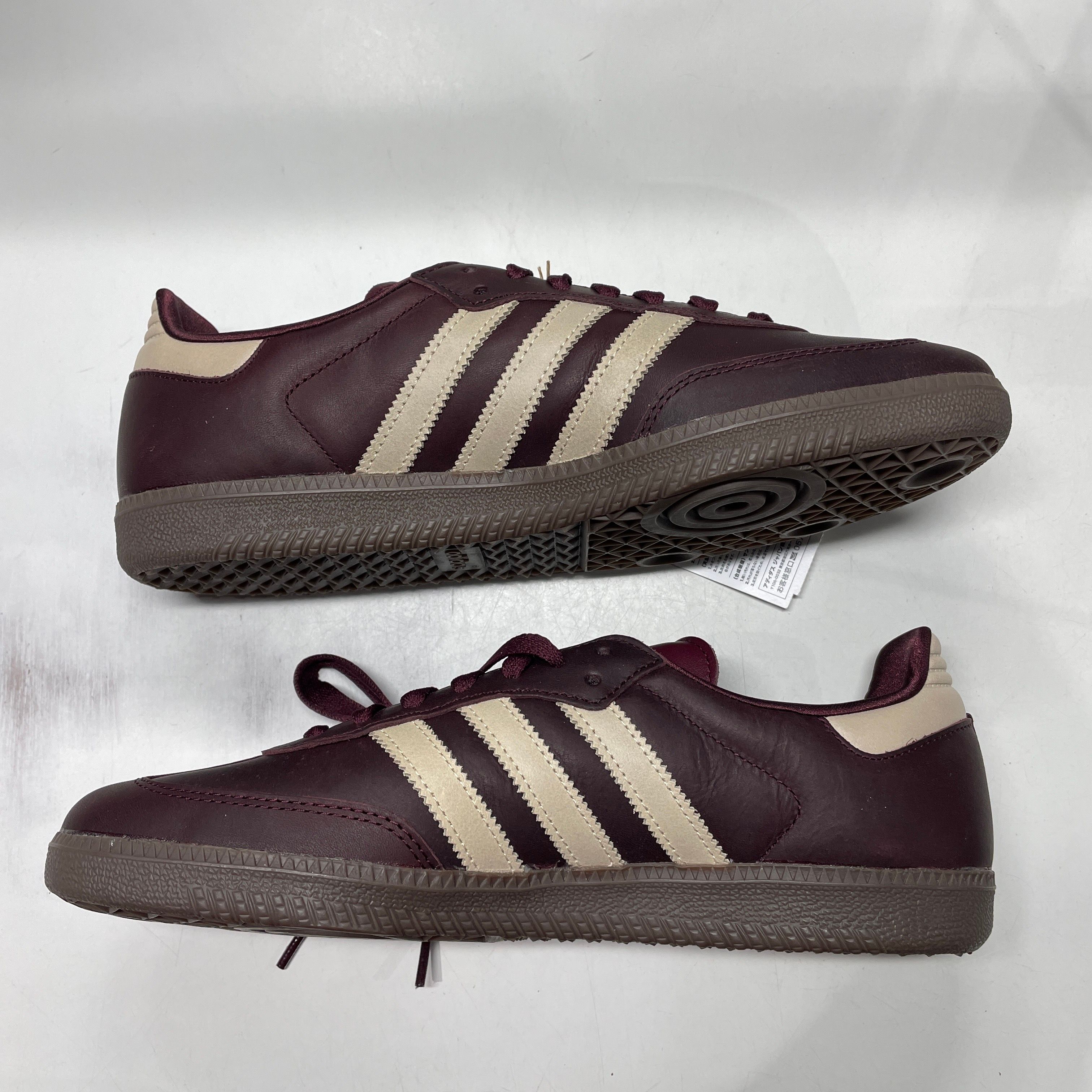 adidas Women's Samba OG "Maroon/Crystal Sand/Gold Metallic"