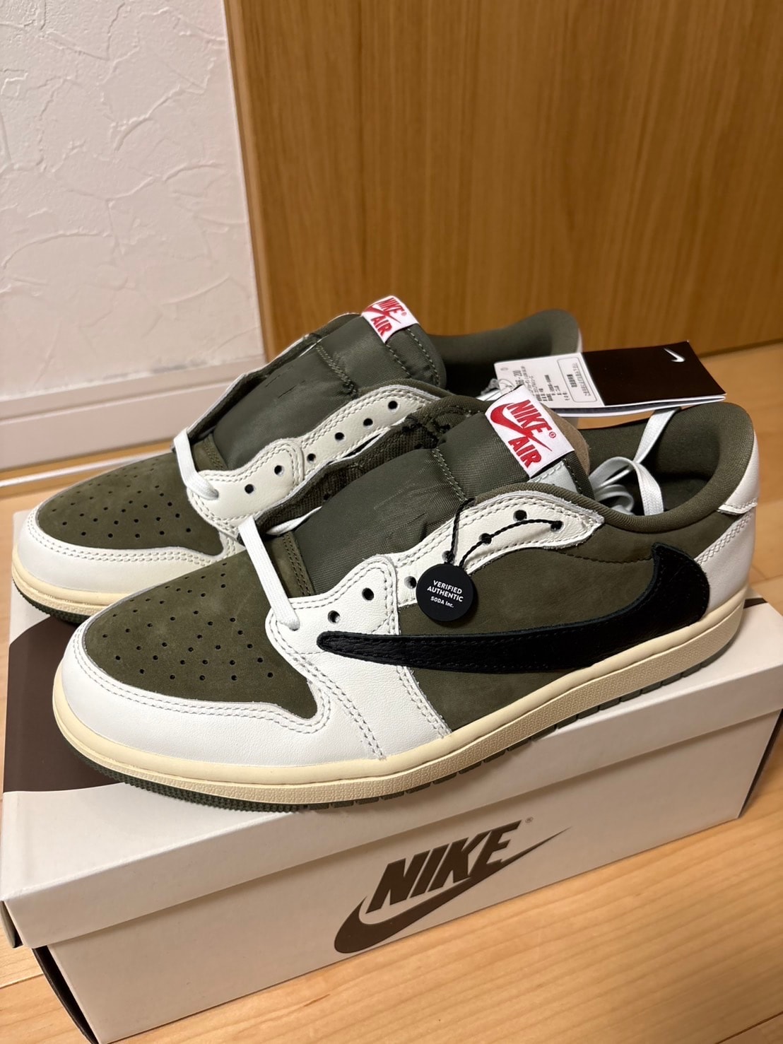 Travis Scott × Nike Air Jordan 1 Low OG SP "Reverse Olive"