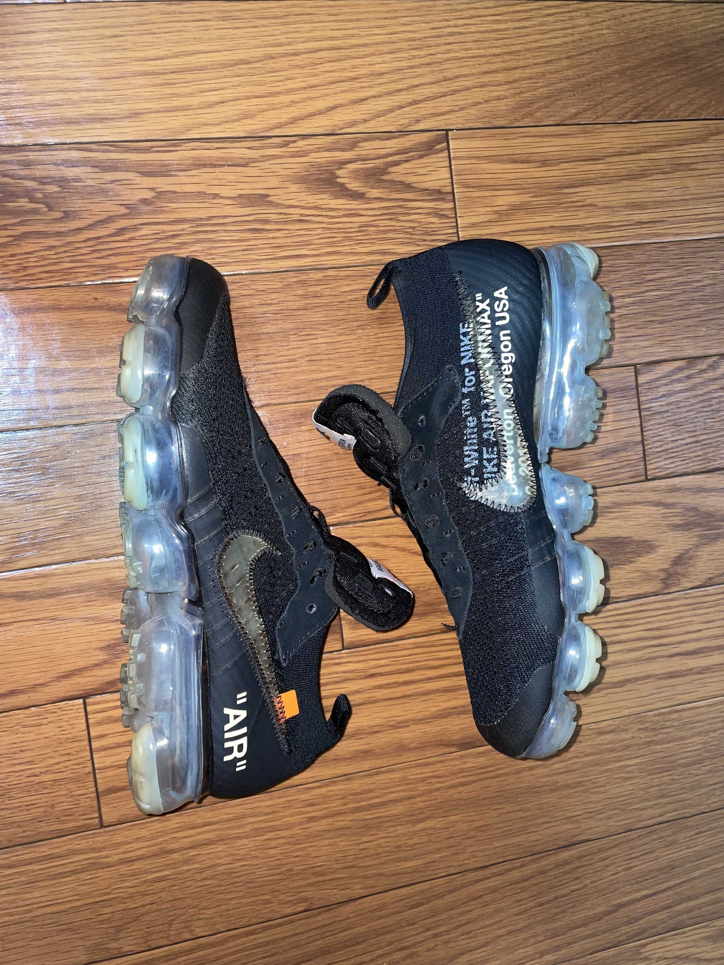 Off-White × Nike Air Vapormax "Black/Total Orange/Clear"