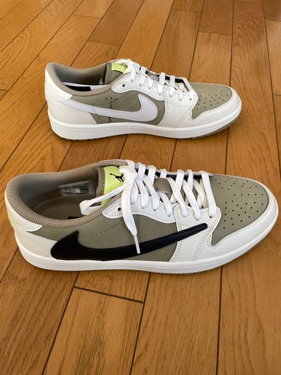 Travis Scott × Nike Air Jordan 1 Low Golf NRG "Neutral Olive"