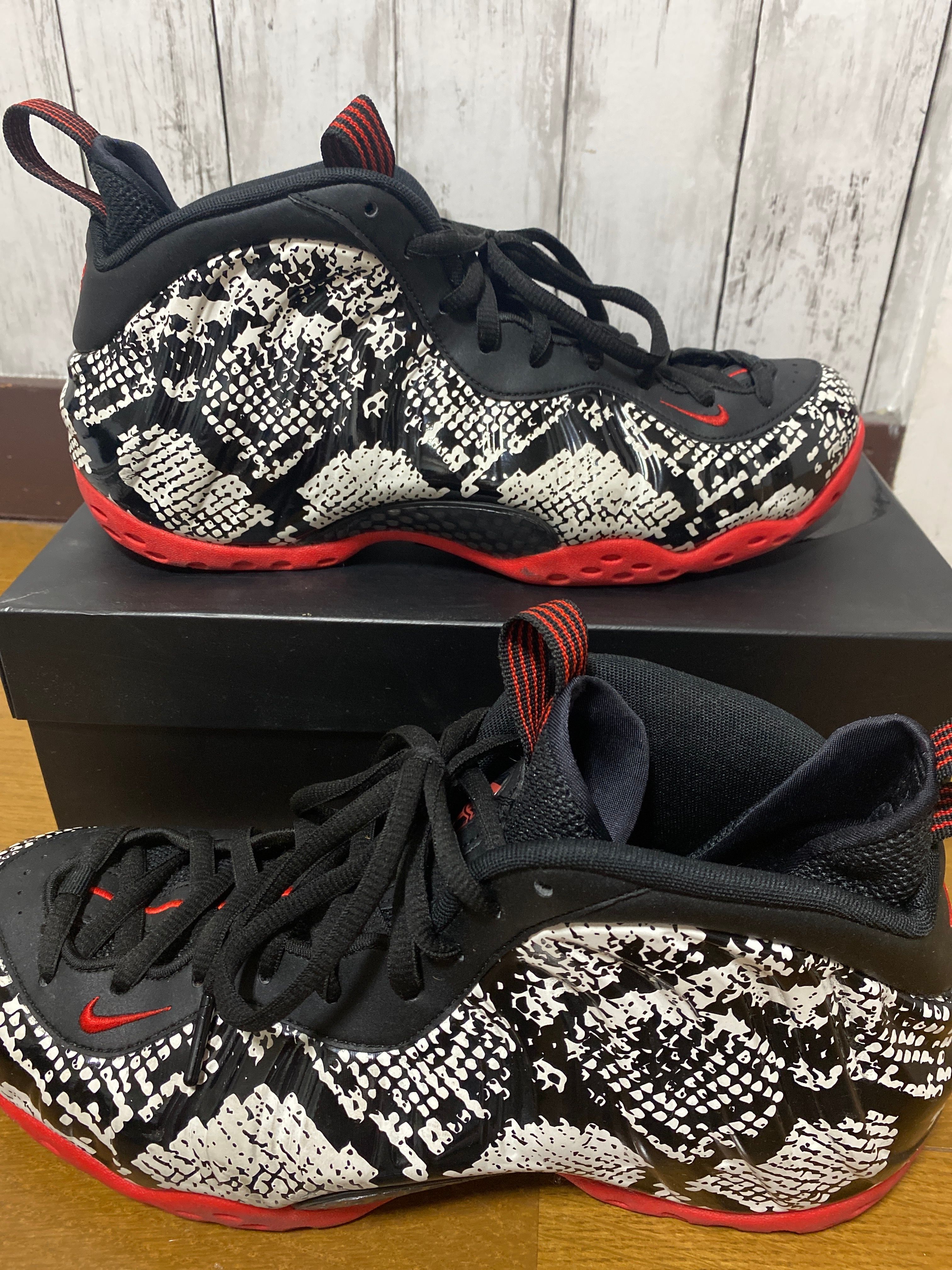 Nike Air Foamposite One "Sail/Black/Habanero Red"