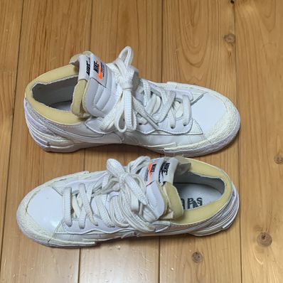 sacai × Nike Blazer Low "White Patent Leather"