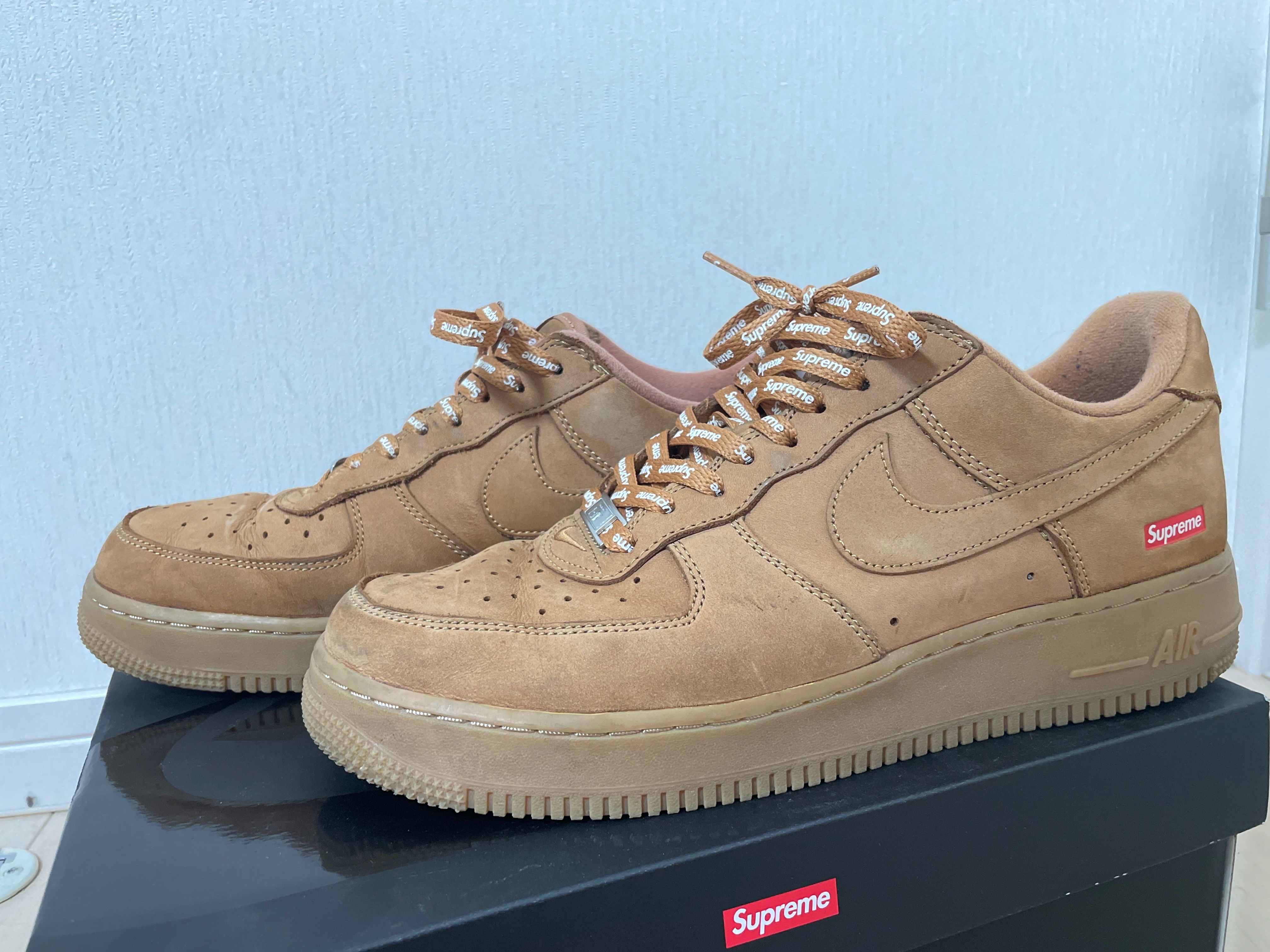 Supreme × Nike Air Force 1 Low "Flax/Wheat"