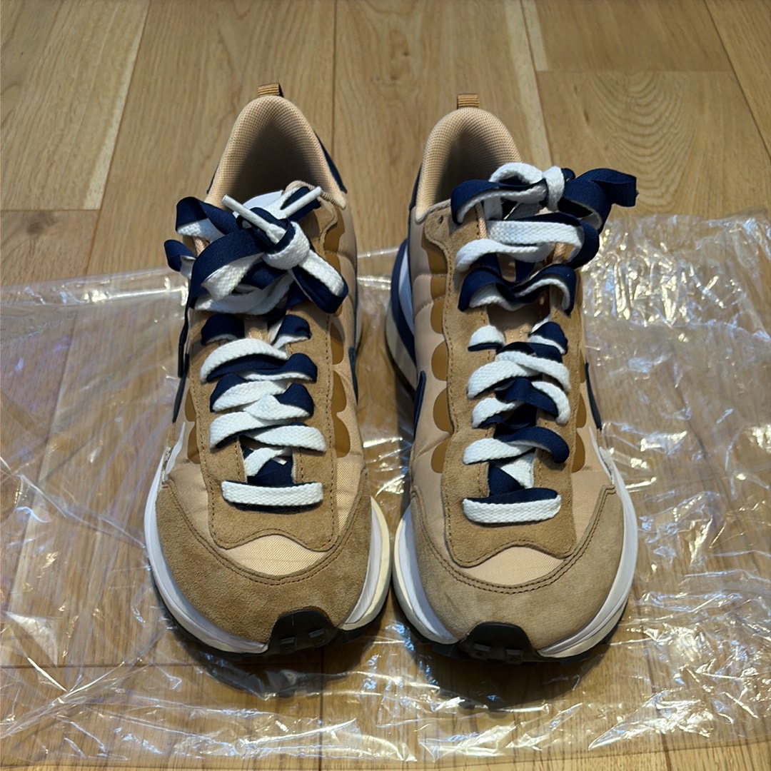 Sacai × Nike Vapor Waffle "Sesame And Blue Void"