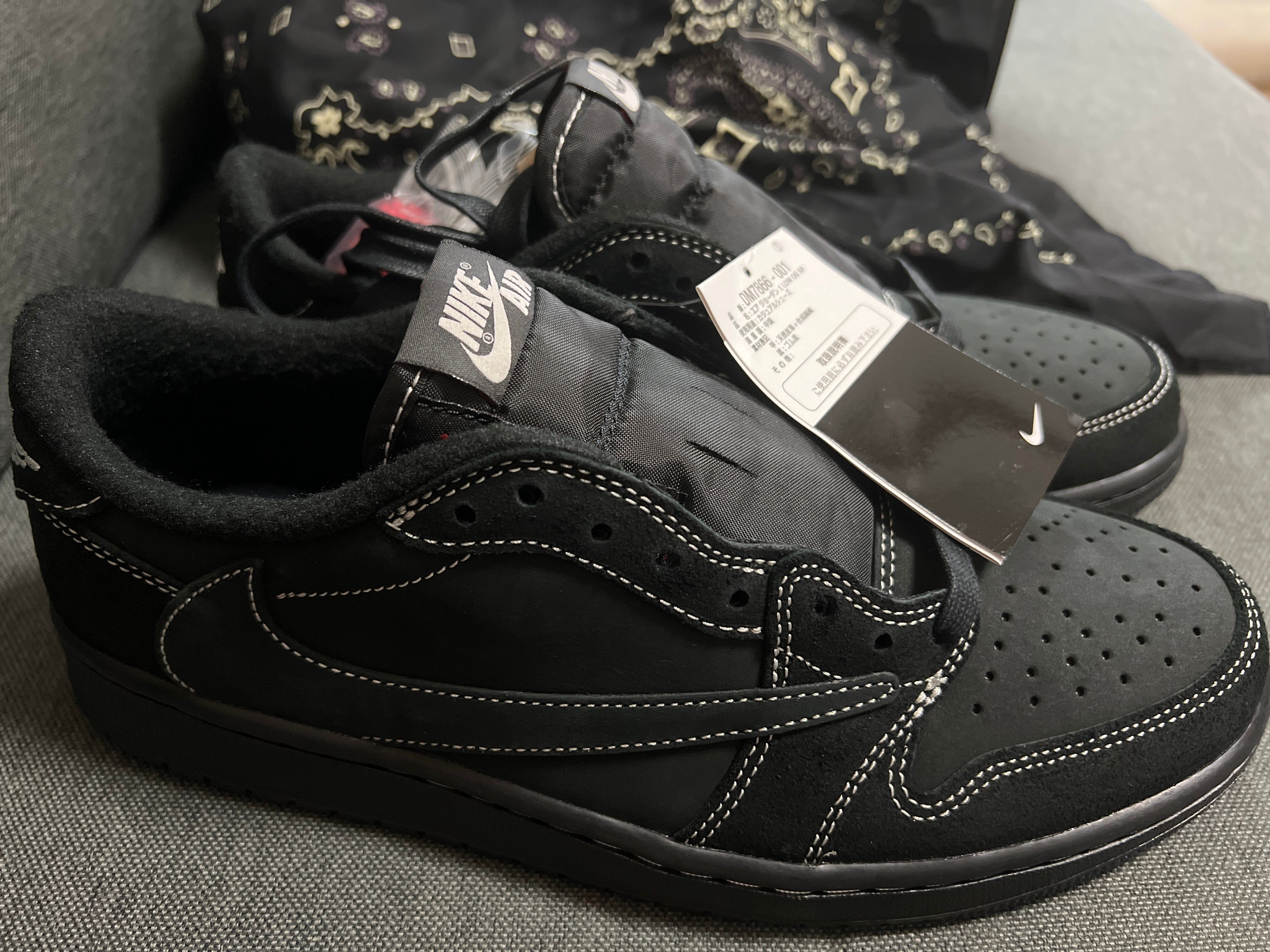 Travis Scott × Nike Air Jordan 1 Low OG SP "Black Phantom"