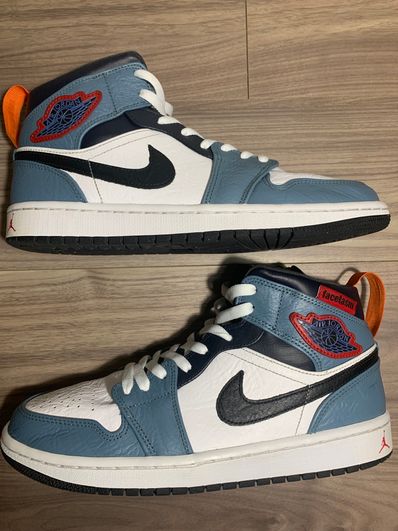 FACETASM × Nike Air Jordan 1 Mid "White/Navy"