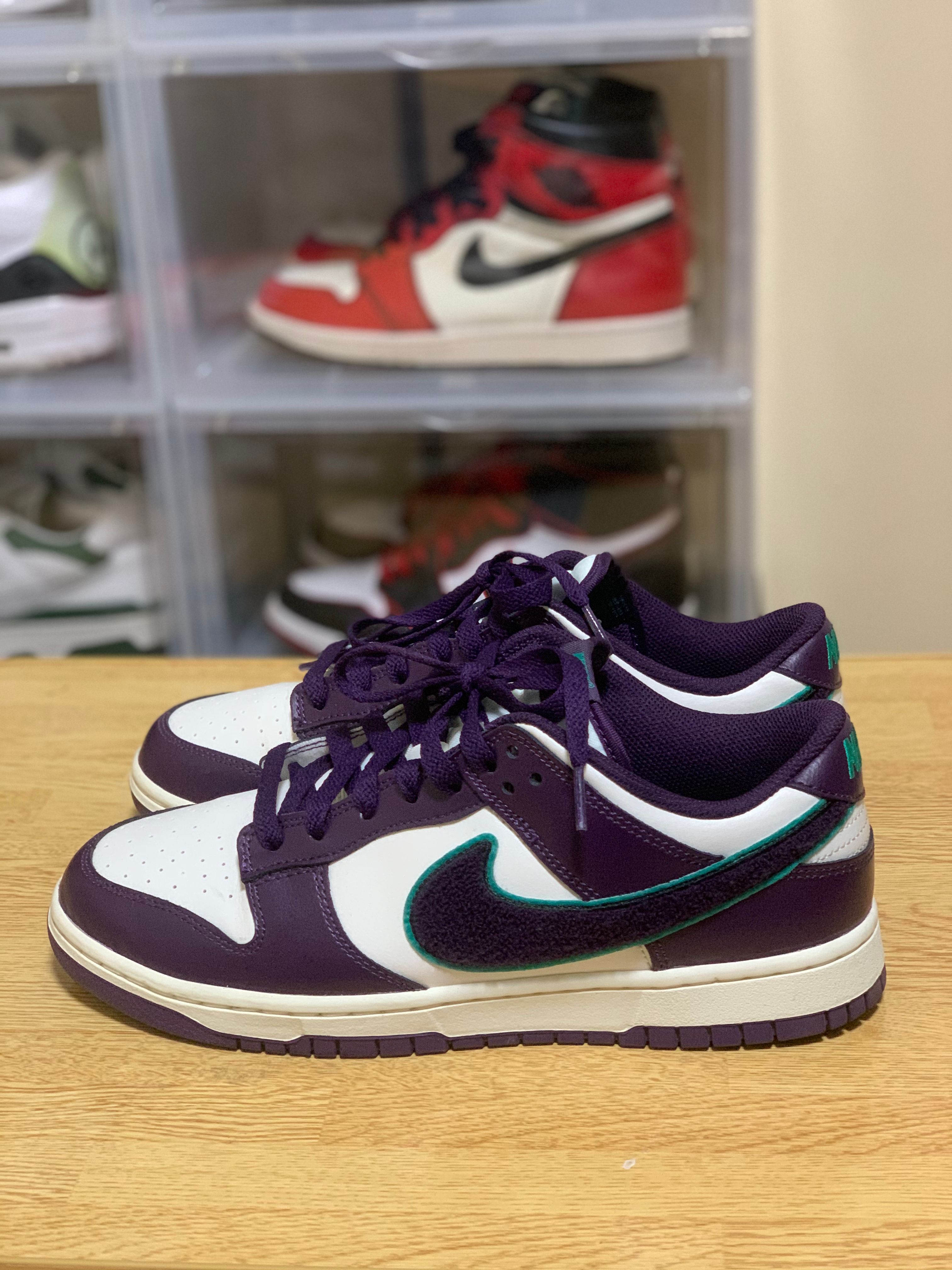 Nike Dunk Low Retro Chenille Swoosh "Grand Purple"