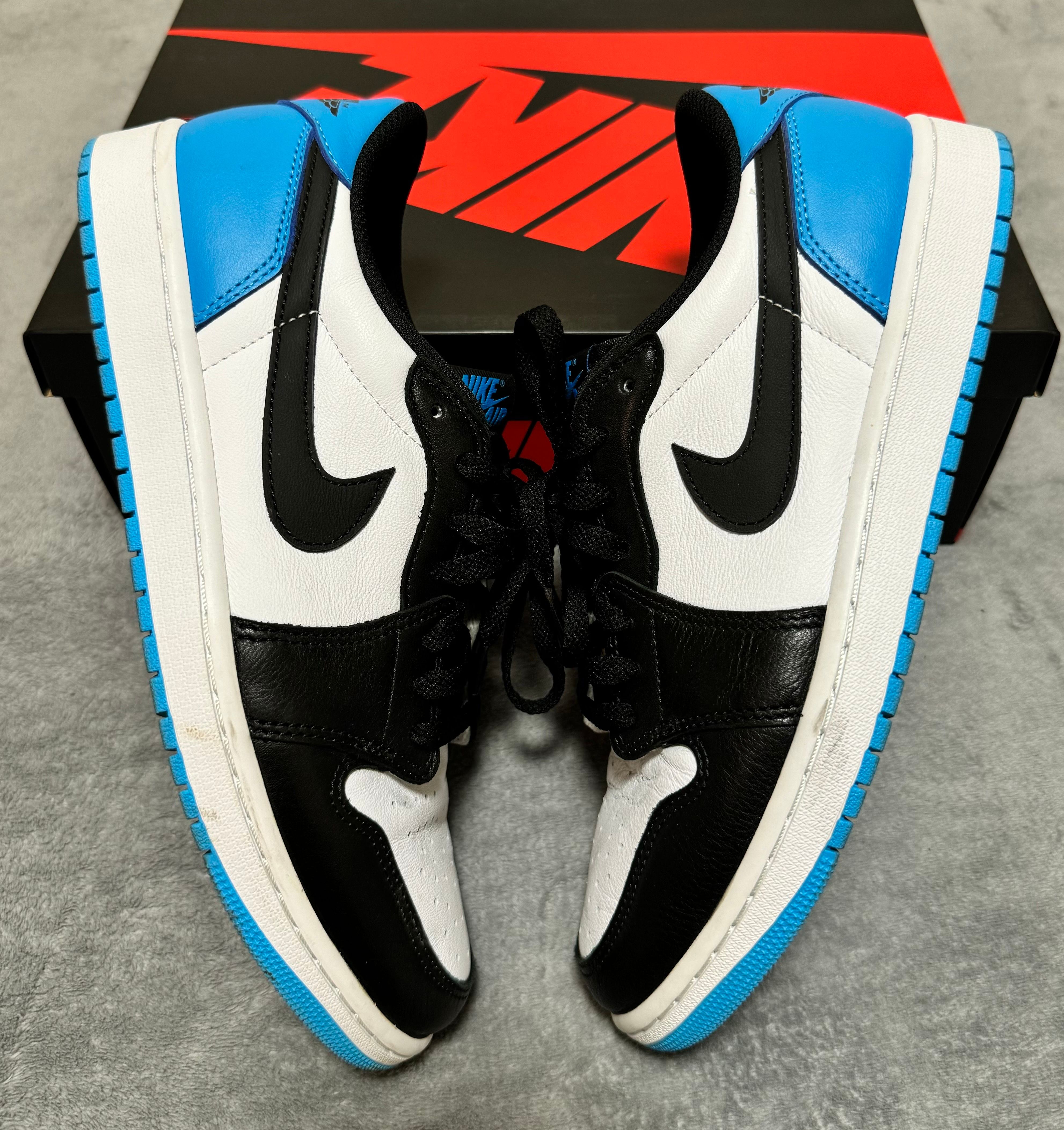 Nike Air Jordan 1 Low OG "Black and Dark Powder Blue/UNC"
