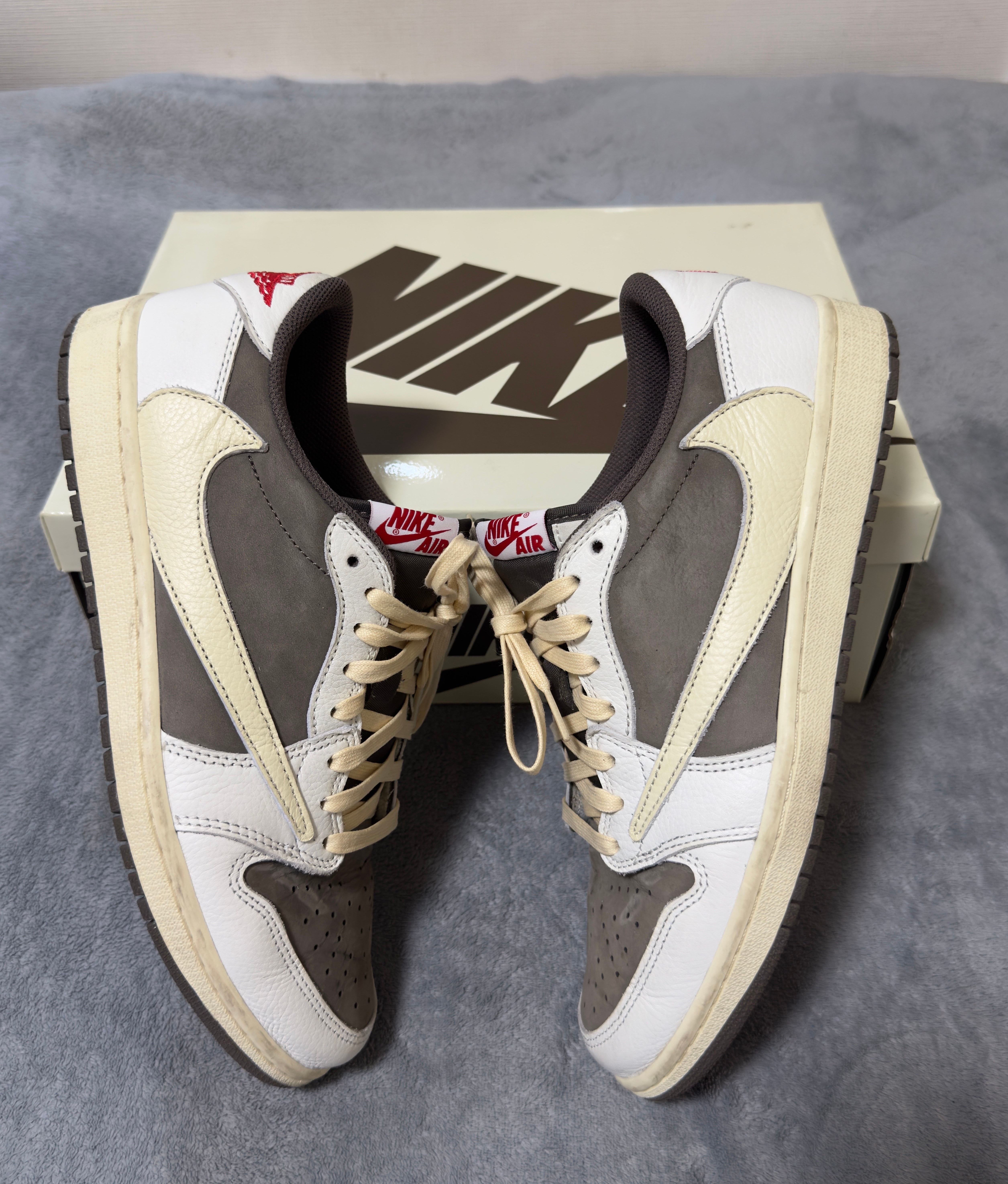 Travis Scott × Nike Air Jordan 1 Low OG SP "Reverse Mocha/Sail and Ridgerock"
