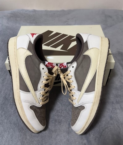 Travis Scott × Nike Air Jordan 1 Low OG SP "Reverse Mocha/Sail and Ridgerock"