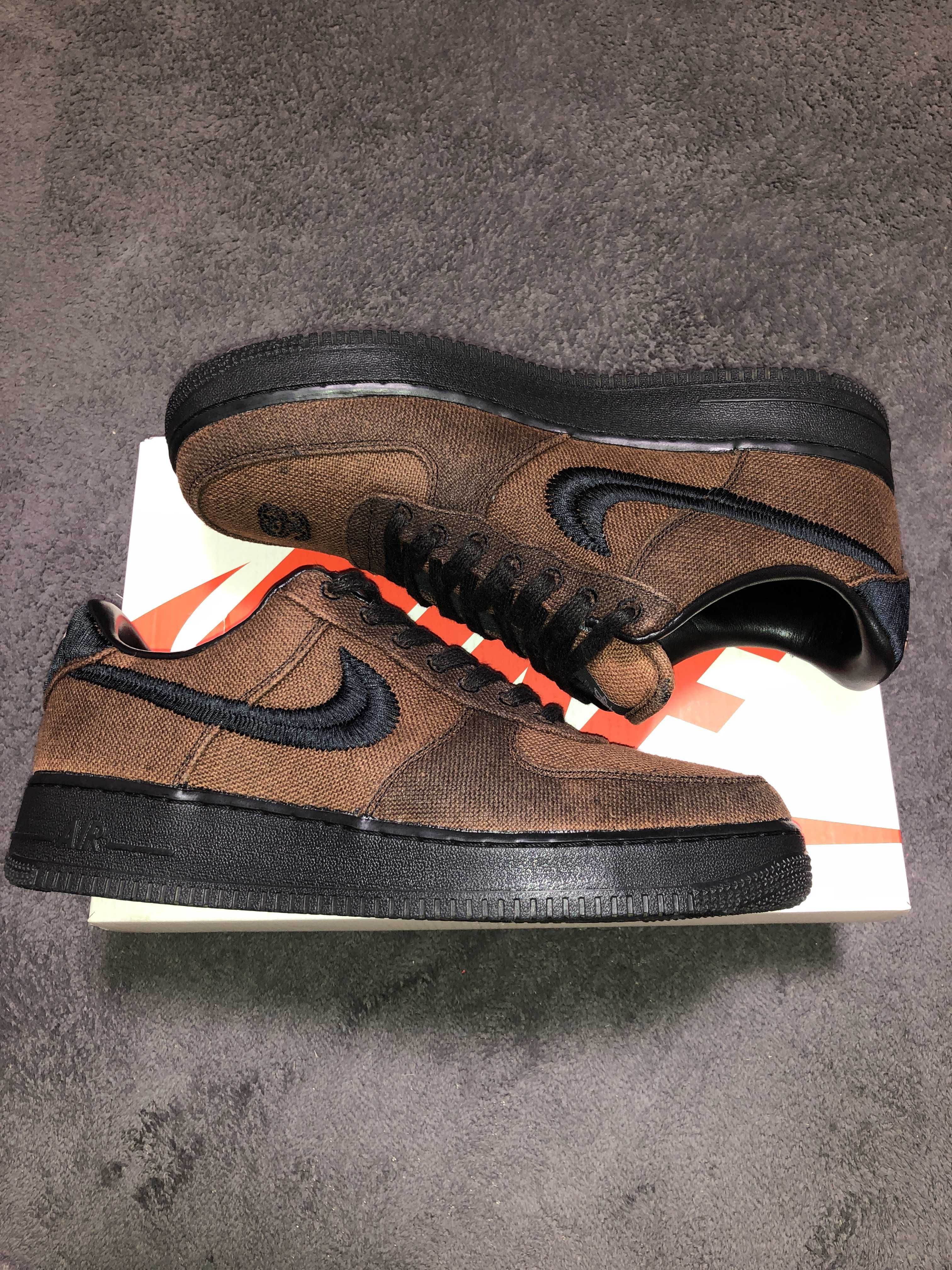 Stussy × Nike Air Force 1 Low "Triple Black"