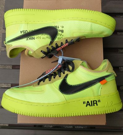 Off-White × Nike Air Force 1 Low "Volt"