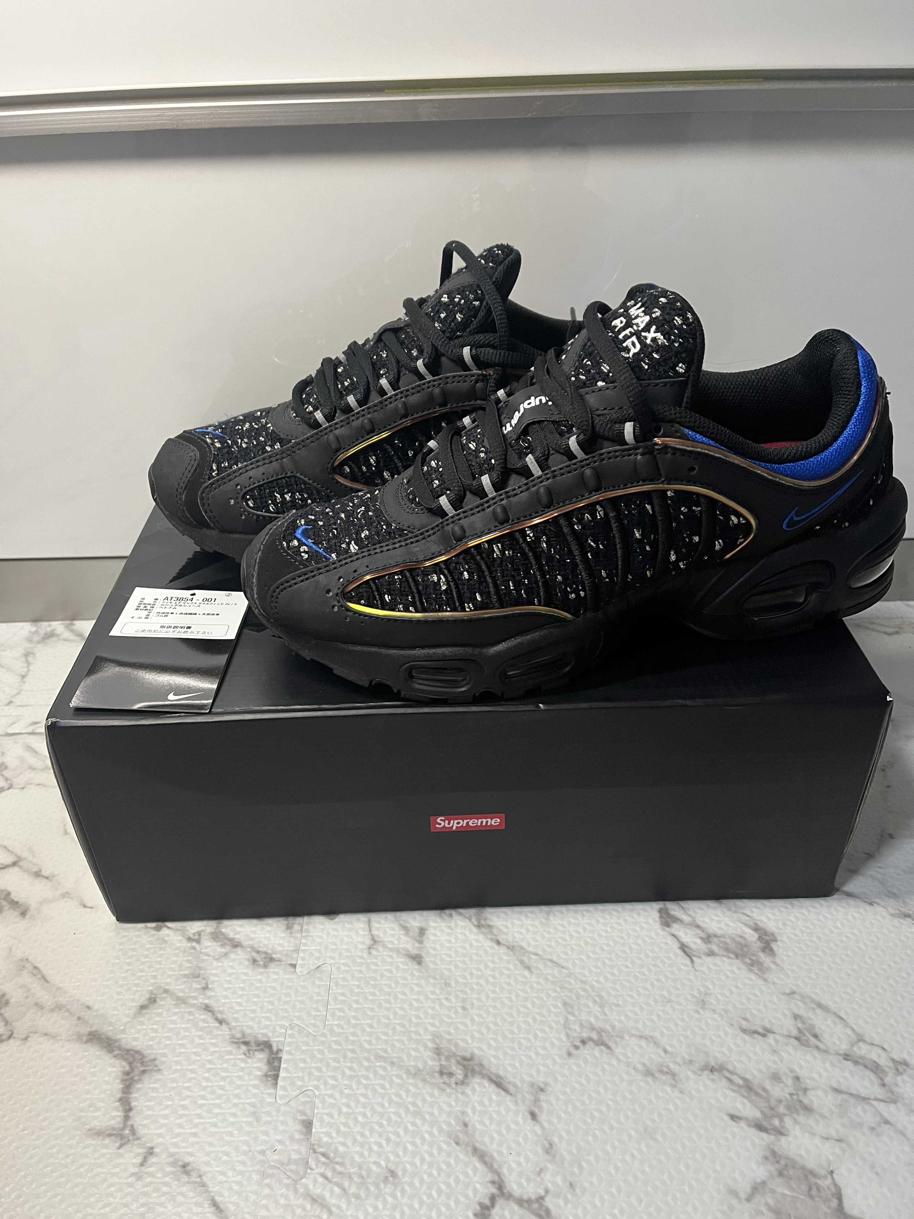 Supreme × Nike Air Max Tailwind 4 "Black"