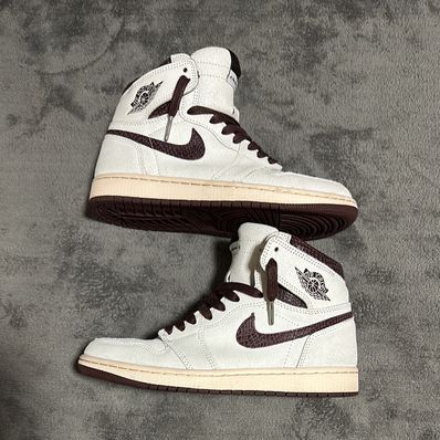 A Ma Maniere × Nike Air Jordan 1 Retro High OG "Sail and Burgundy"