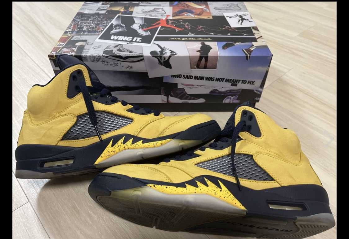 NIKE AIR JORDAN 5 "MICHIGAN"