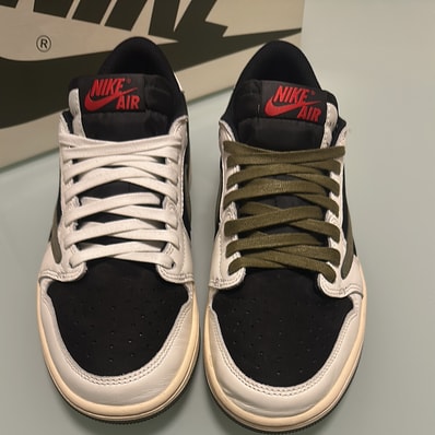 Travis Scott × Nike Women's Air Jordan 1 Low OG "Medium Olive"