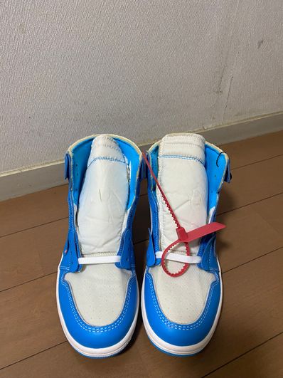 Off-White × Nike Air Jordan 1 High UNC "White/Dark Powder Blue"