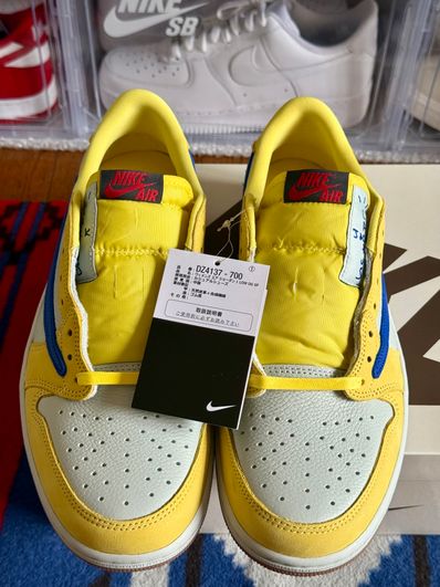 Travis Scott × Nike Women's Air Jordan 1 Retro Low OG "Canary"