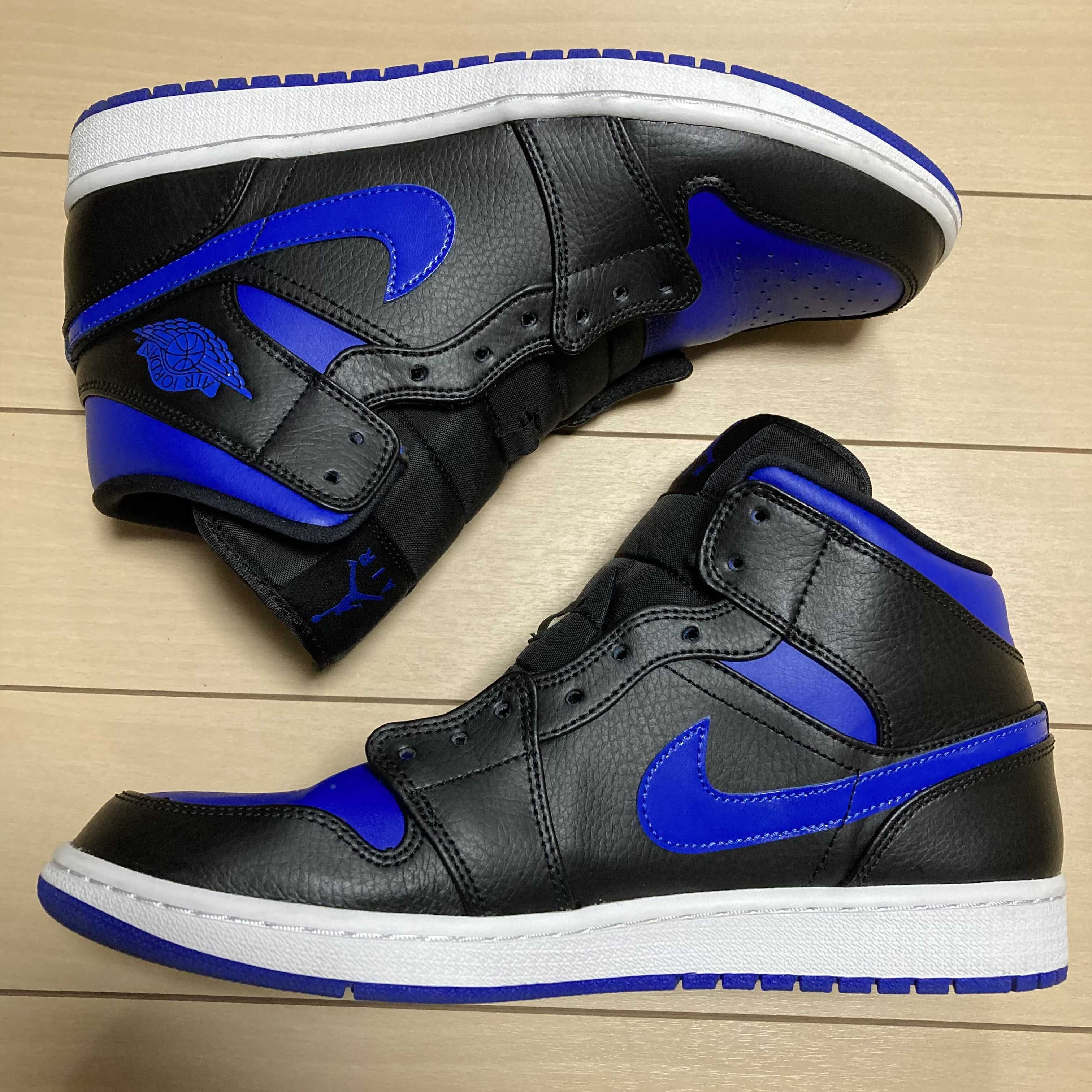 NIKE AIR JORDAN 1 MID "BLACK/BLUE"