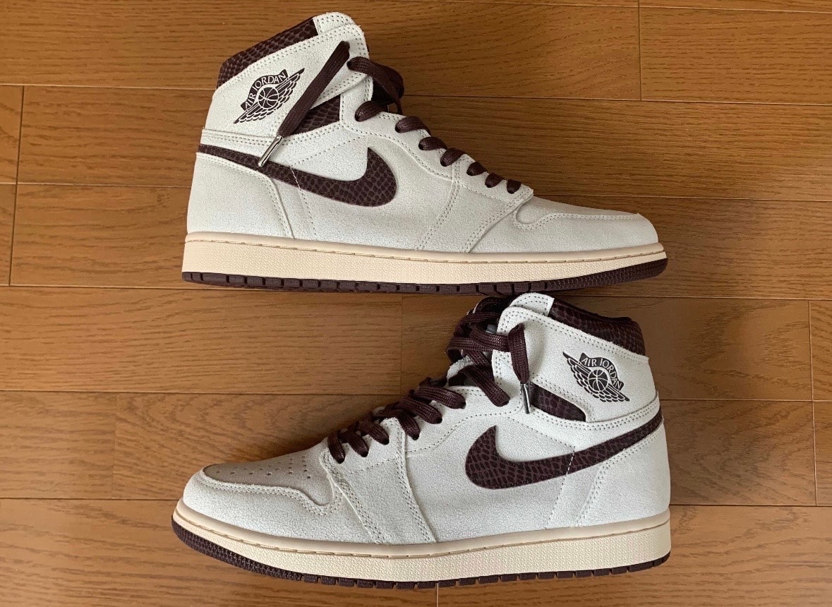 A Ma Maniere × Nike Air Jordan 1 Retro High OG "Sail and Burgundy"