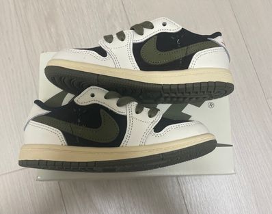 Travis Scott × Nike TD Air Jordan 1 Low OG "Medium Olive"