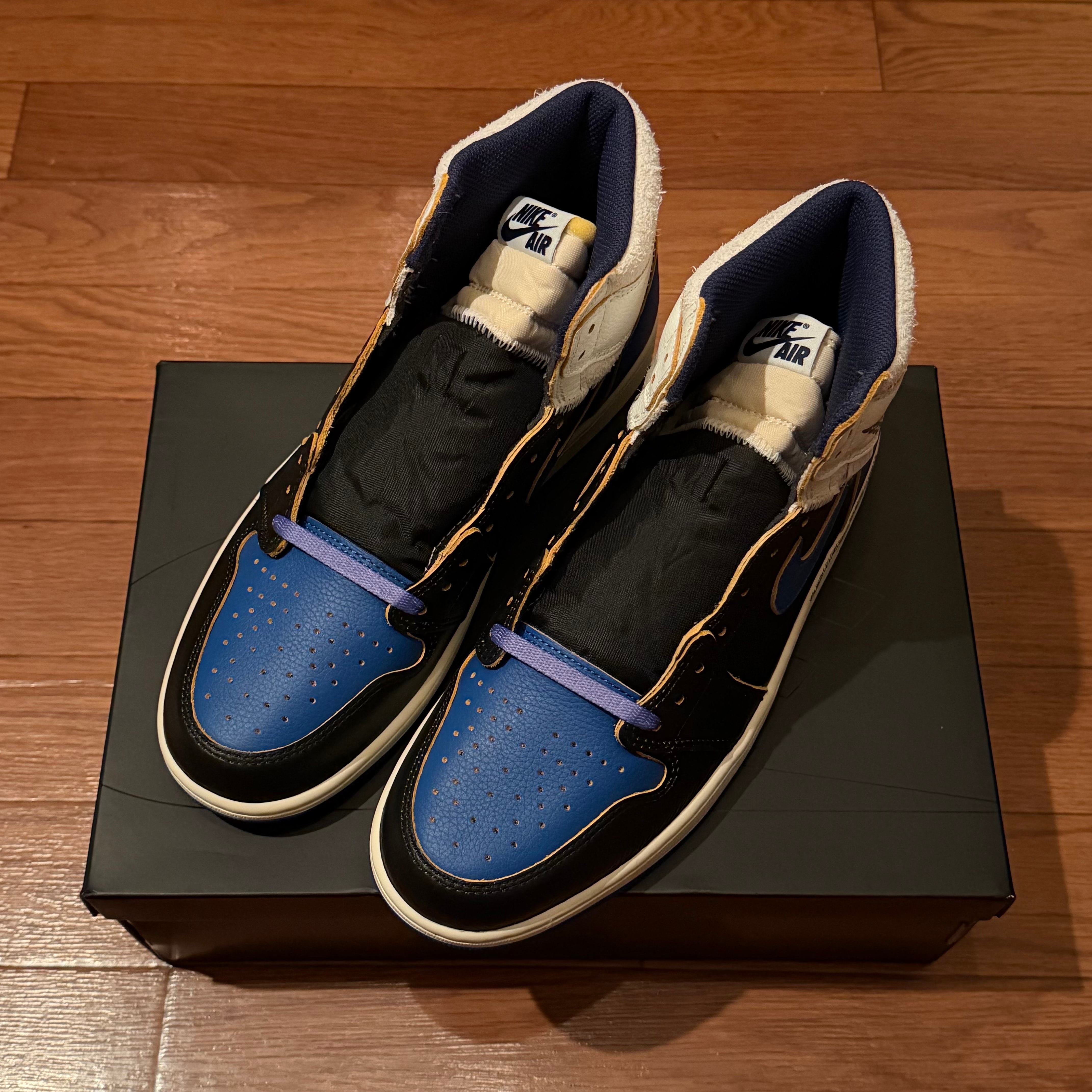 fragment design × UNION × Nike Air Jordan 1 High OG "Sport Royal"