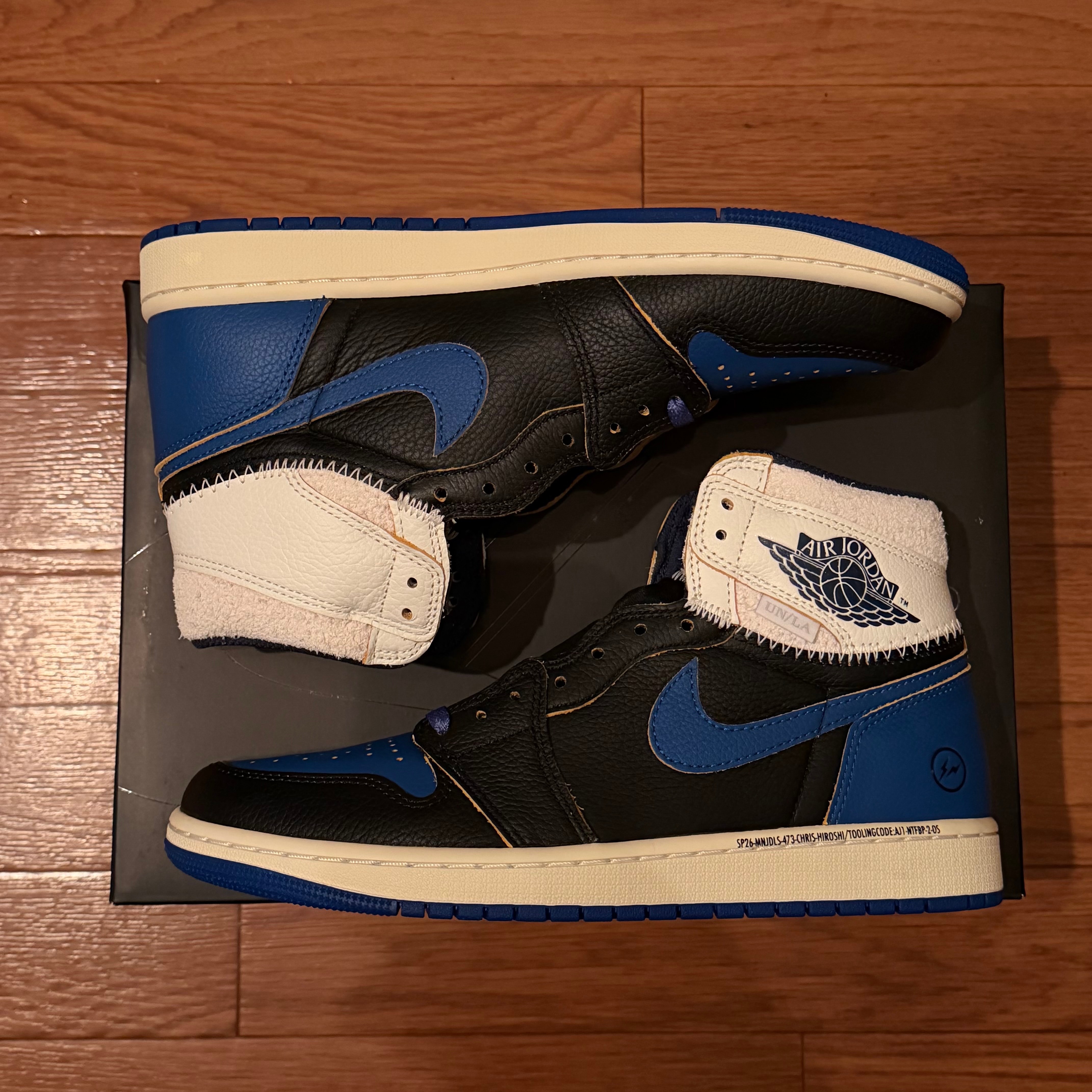 fragment design × UNION × Nike Air Jordan 1 High OG "Sport Royal"