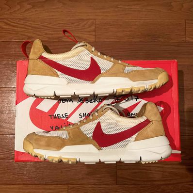 Tom Sachs × Nike Mars Yard 2.0 "Natural/Sport Red-Maple"