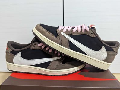 Travis Scott × Nike Air Jordan 1 Low OG SP-T "Black/Dark Mocha"