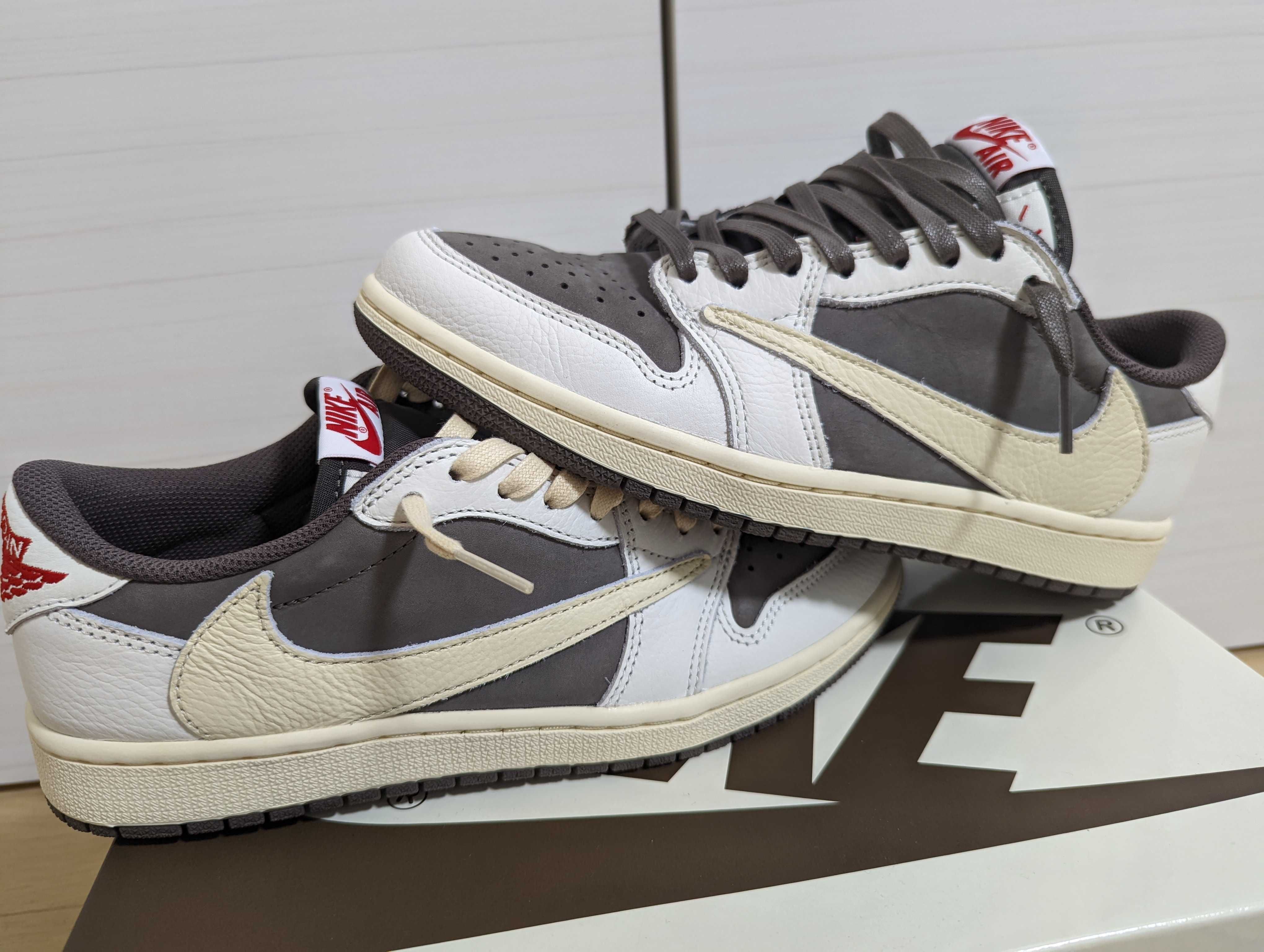 Travis Scott × Nike Air Jordan 1 Low OG SP "Reverse Mocha/Sail and Ridgerock"